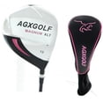 thumbnail image 1 of AGXGOLF XL Ladies Petite Length (-1.0") 460cc Over Size 12 Degree Driver (Pink): Ladies Flex Graphite Shaft + Head Cover: Right Hand, 1 of 1