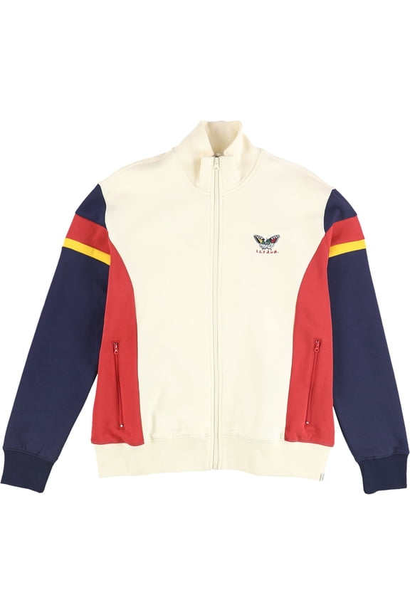 Mens Neoprene Track Jacket, Multicoloured, Large