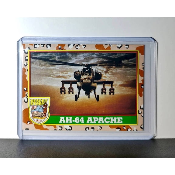 AH-64 Apache 1991 Topps Desert Storm #11 Card