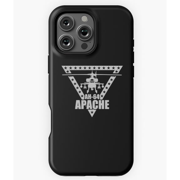 AH-64 Apache Helicopter Military Art - Cool Aesthetic Phone M97 N5850 Phone Case for iPhone 17 16 15 14 13 12 11 Pro Max