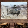 thumbnail image 1 of AH-64D Apache Longbow US Attack Helicopter Posters and Prints Canvas Painting - 38" x 57" Air Force Military Artwork For Army Fans - Wall Hanging Flag Banner For Room & Office Wall Decor, 1 of 6