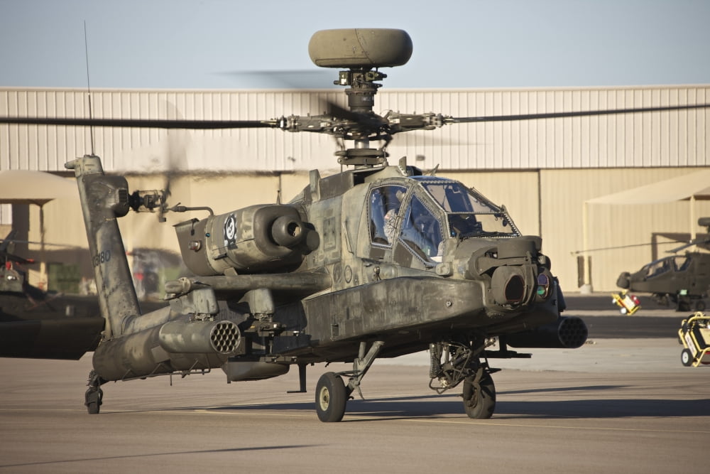 AH-64D Apache Longbow taxiing out to the launch pad Canvas Art - Terry MooreStocktrek Images (35 x 23)