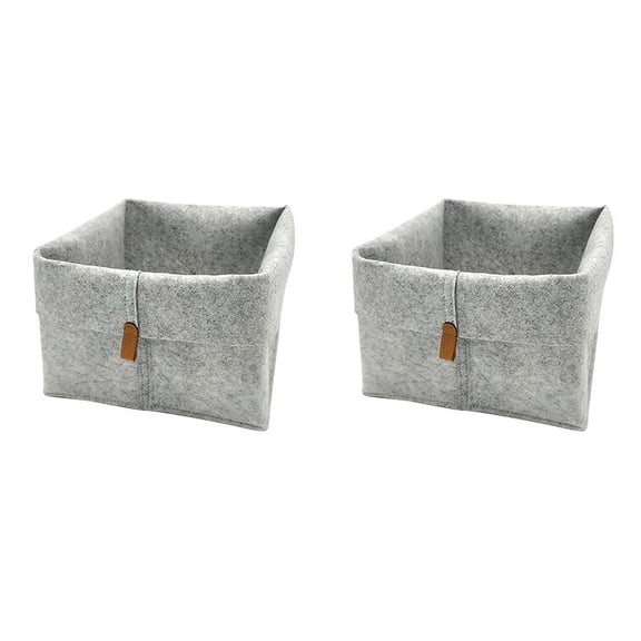 AH Bright 2 Piece Storage Fabric and Felt Cube Set