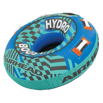 Airhead Hydro Boost 1 Person Nylon Towable Tube, 54" Deflated Size, Max Capacity 170 lbs
