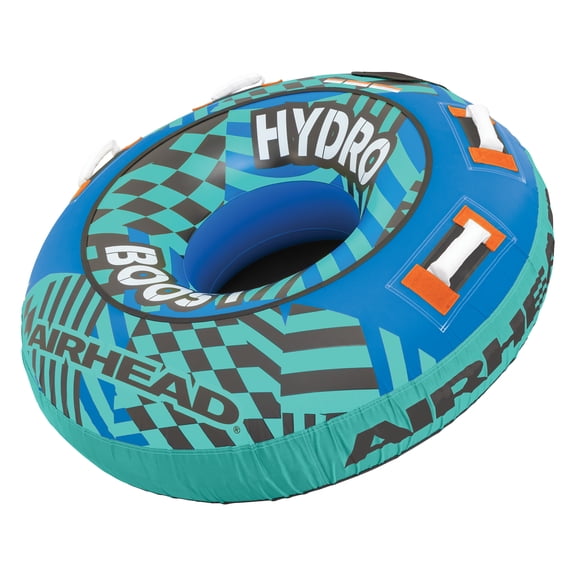 Airhead Hydro Boost 1 Person Nylon Towable Tube, 54" Deflated Size, Max Capacity 170 lbs