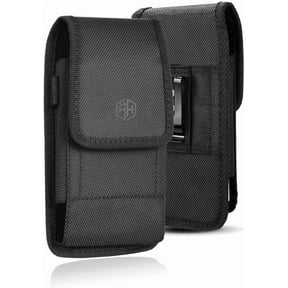 AccessoryHappy Rugged Cell Phone Holster with Belt Loop for iPhone 16/15/14 Pro Max, Compatible with Heavy Duty Cases