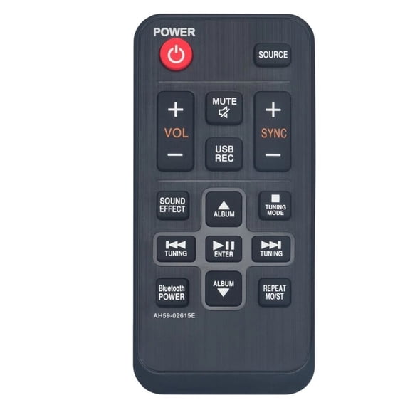 AH59-02615E Compatible with Samsung Sound Bar TW-J5500 TWJ5500ZA Audio Remote Control