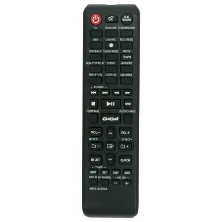 AH59-02694A Replace Remote for Samsung Stereo System MX-J630 MX-JS5000 Mx-j730