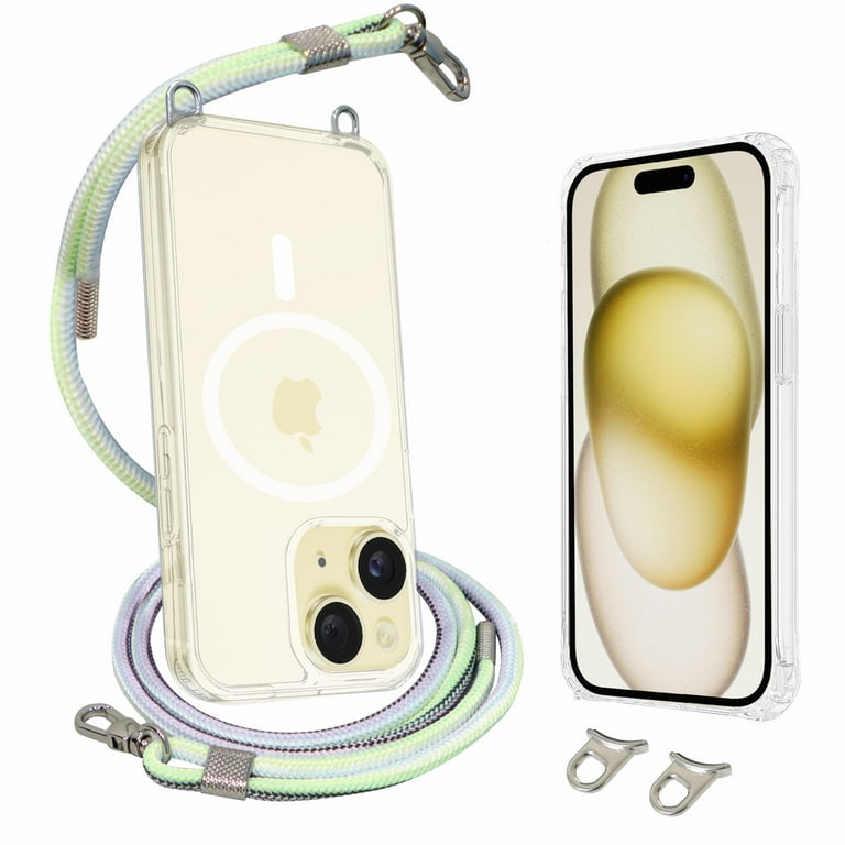AHABIPERS Magnetic Clear Case for iPhone 15 6.1
