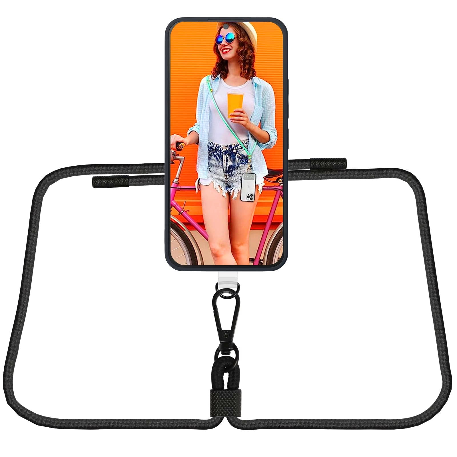 AHABIPERS Phone Lanyard, Universal Crossbody Phone Nylon Lanyards ...