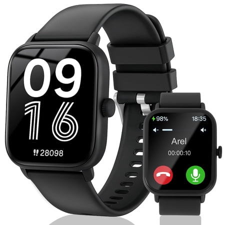 AHANSI Smart Watches for Android Smartwatch Bluetooth Music Control for Women Men