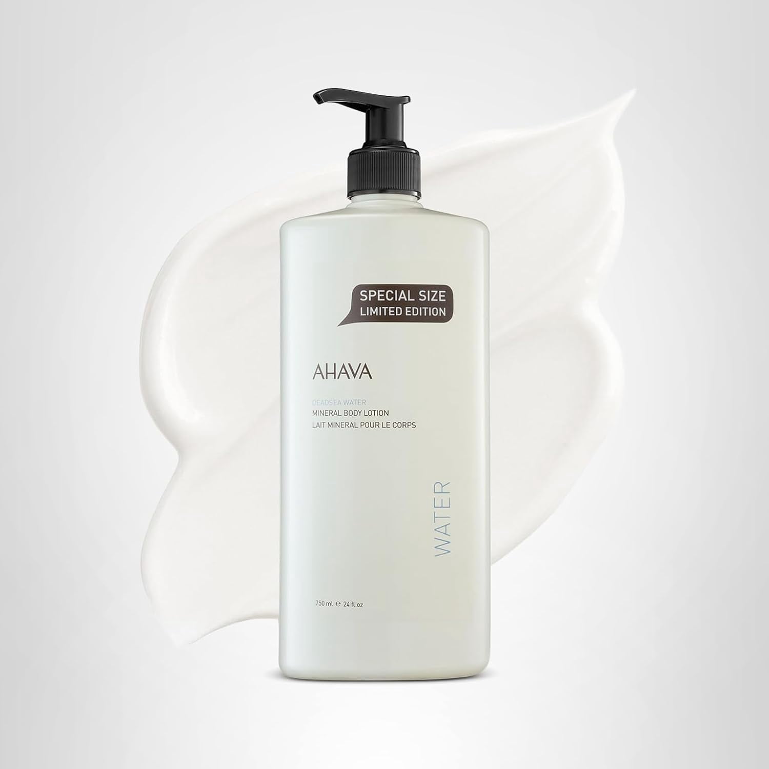 AHAVA Dead Sea Water Mineral Body Lotion – Daily Hydration with Osmoter™ | Nourishing Dead Sea Minerals & Botanical Extracts | Lightweight, Fast-Absorbing Moisturiser, 24 Fl Oz (Packaging May Vary)