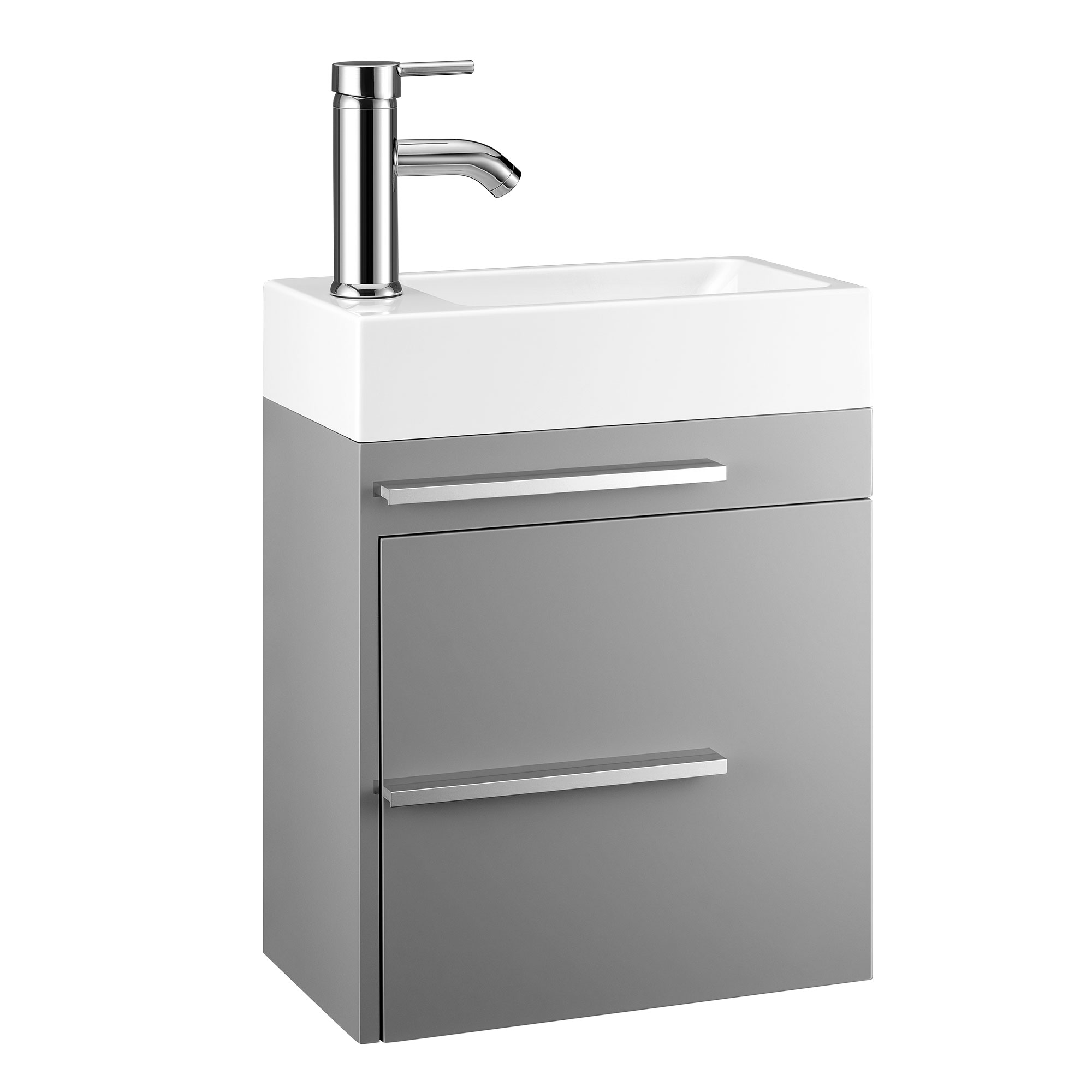 AHB 16" Bathroom Vanity W/Sink Combo for Small Space, Wall Mounted Bathroom Set with