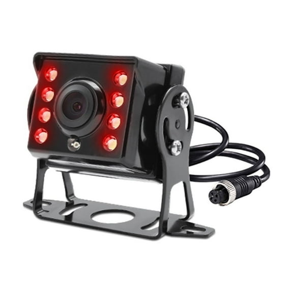 AHD 1920x1080P 9 Inch IPS Screen Truck Bus Vehicle DVR Recorder Monitor With 2 Channels Front Rear IR AHD Car Parking Camera ,Flexible Double Bracket Installation