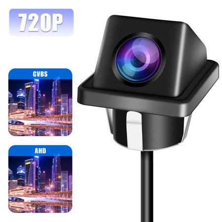 AHD Reversing Camera, TSV 170 Degree Wide Angle Vehicle Rear View Backup Camera, Reverse Cam with Night Vision, Waterproof, 1080P Car Rearview Parking Camera Monitor for 12V Truck SUV RV
