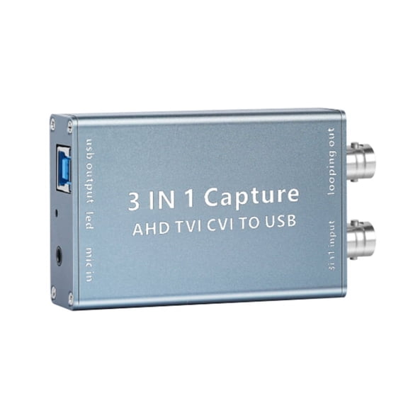 AHD Video Capture Card TVI CVI to USB 3.0 Video Card 1080P 60fps Video Record Box for Live Streaming TVI CVI Video Card