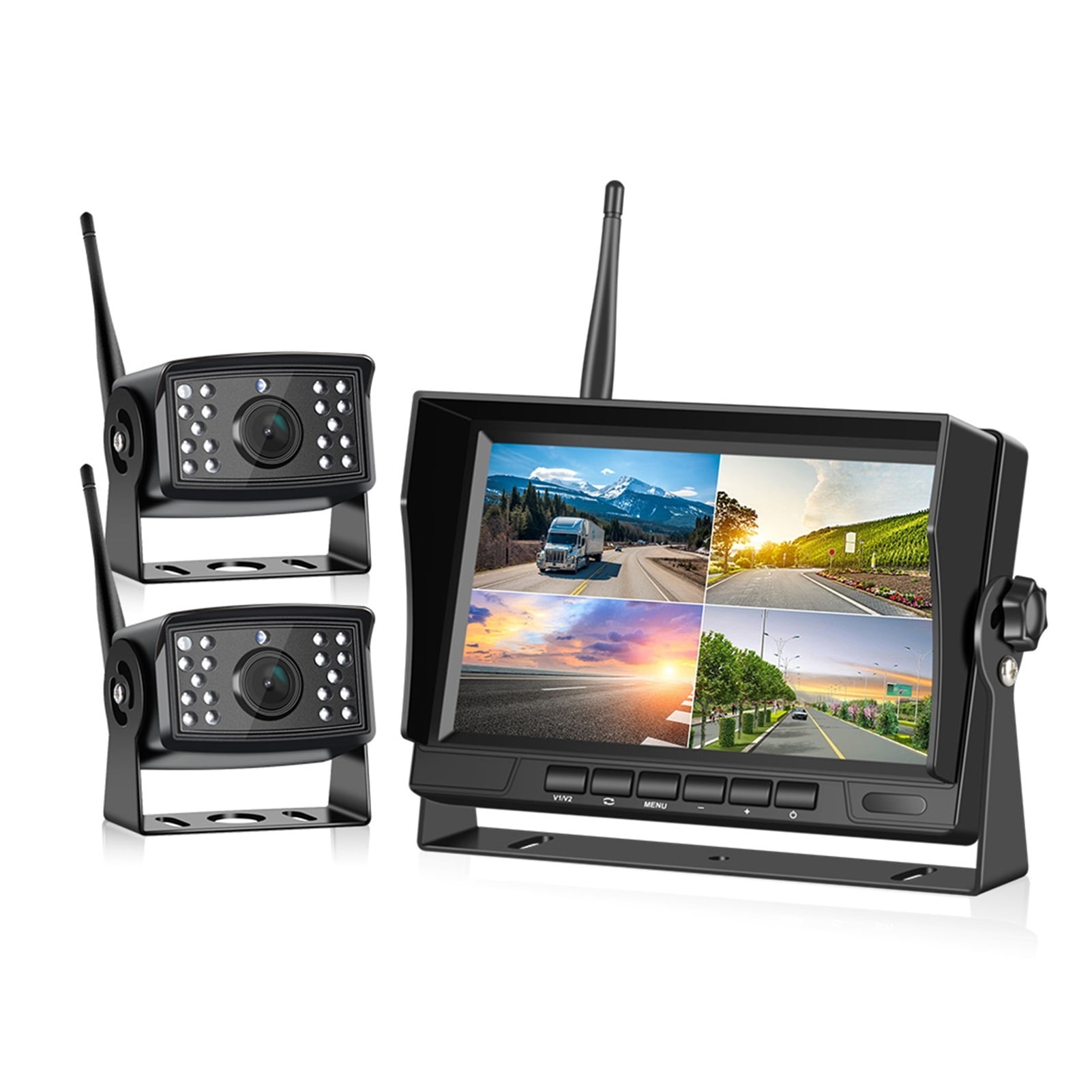 Lorry Monitor AHD Wireless DVR Car Monitor 7 Inch Display Vehicle Auto Screen Rear ...