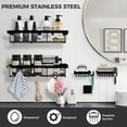 AHGLOP-Adhesive Shower Caddy 4-Pack, Rustproof Stainless Steel Shower ...