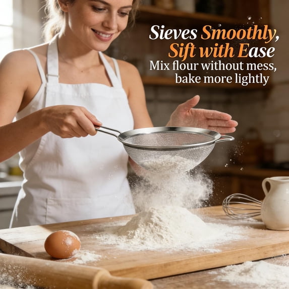 AHGLOP-Fine Mesh Strainers - Premium Stainless Steel Colander Sieve ...