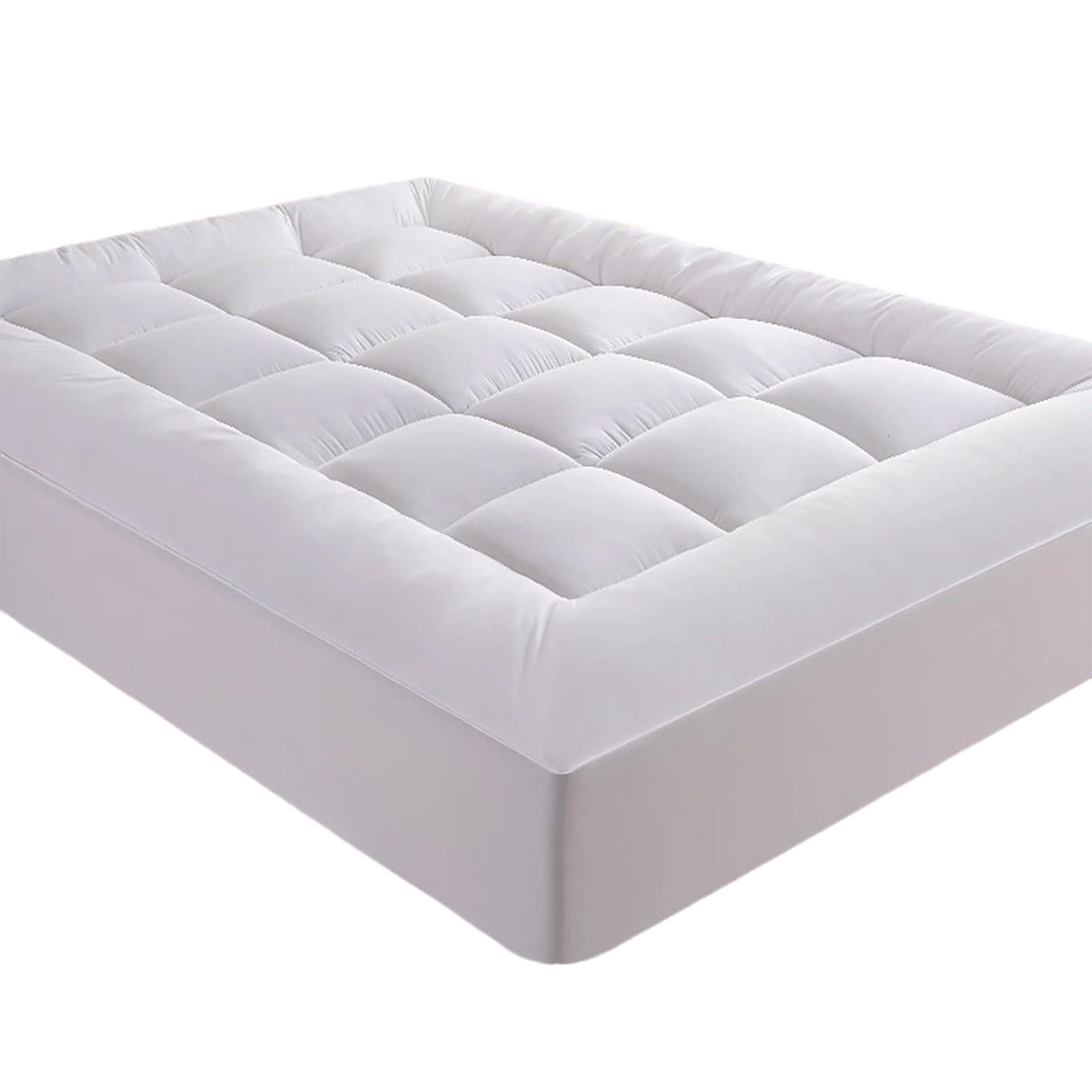 AHGQT 1000 GSM Mattress Topper Queen Size, Luxury Extra Thick Breathable Fluffy Soft Cooling Bed Cover with Deep Pocket, Fits Standard Mattresses Perfectly, Supportive Mattress Pad for Home & Dorm