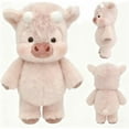 thumbnail image 1 of AHGQT Adorable Highland Cow Plush Toy, 18 Inch Soft Stuffed Running Cow Animal Doll, Running Cow Plushie for Stress Relief, Home Decor, Birthday Holiday Gifts(Pink), 1 of 6