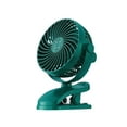 thumbnail image 1 of AHGQT Compact Clip on Fan, 6 Inches 3-Speed Multi-functional Desk Fan, Portable Rechargeable Fan for Outdoors, Car Seat, Gym, Office Dorms, Green, 1 of 6
