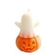 thumbnail image 1 of AHGQT Cute Halloween Ghost Pumpkin Scented Candles, Smokeless Soy Wax Decorative Aromatherapy Candle, Holiday Ornament for Home Party Decor, 1 of 6