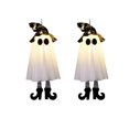 thumbnail image 1 of AHGQT Halloween Decorations Outdoor Indoor, 2Pcs Hanging High Heels Ghost Decor with Light, Spooky Swinging Witch Hat Ghosts for Halloween Decor, Perfect for Yard, Patio, Garden, Tree, 1 of 7