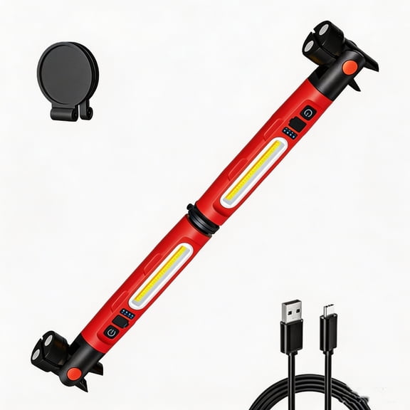 AHGQT Magnetic Work Light, 20Inch 3000LM Ultra Bright LED Magnetic Light Bar, Detachable Work Light, Portable Under Hood Lights Machanic Tools for Car Repairing, Inspection, Garage, Emergency