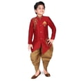 thumbnail image 1 of AHHAAAA Kids Sherwani dhoti pant Handwork Embroidery - Indo western Ethnic wear for kids and boys, 1 of 5
