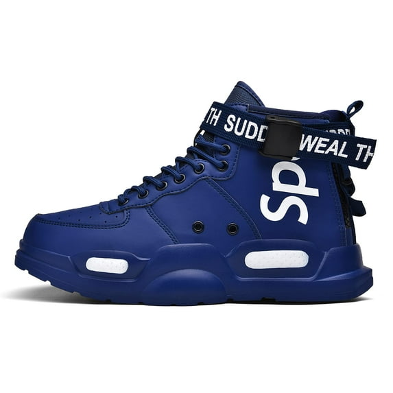 AHICO Mens Lightweight Walking Shoes Stylish High Top Shoes with Zipper Athletic Casual Shoes for Man
