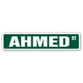 thumbnail image 1 of AHMED Street Sign Childrens Name Room Sign | Indoor/Outdoor |  30" Wide, 1 of 5