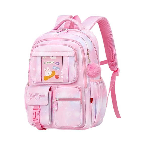 AHMOMEI 18.5" Gradient Print Backpack, Large Capacity Daypack with Adjustable Shoulder Straps, Water-resistant Rucksack Daily Outings