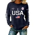 thumbnail image 1 of AHMOMEI 250 Anniversary USA Shirt Women's 1776-2026 USA 250th Anniversary Long Sleeve Waffle Knit 4th of July Women Sweatshirts, 1 of 4