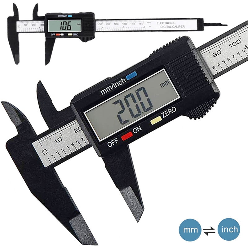 AHOME 150mm  Electronic Digital Caliper Carbon Fiber Dial Vernier Caliper Gauge Micrometer Measuring Tool Digital Ruler