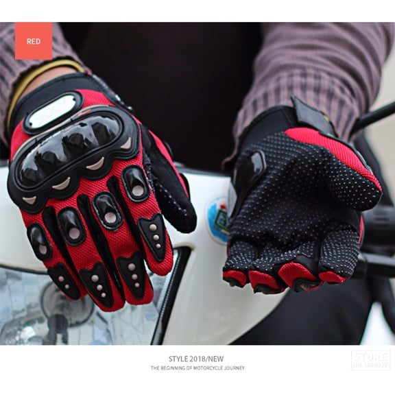 AHOME Motorcycle Gloves Moto Touch Screen Breathable Powered Motorbike Racing Riding Bicycle Protective Gloves