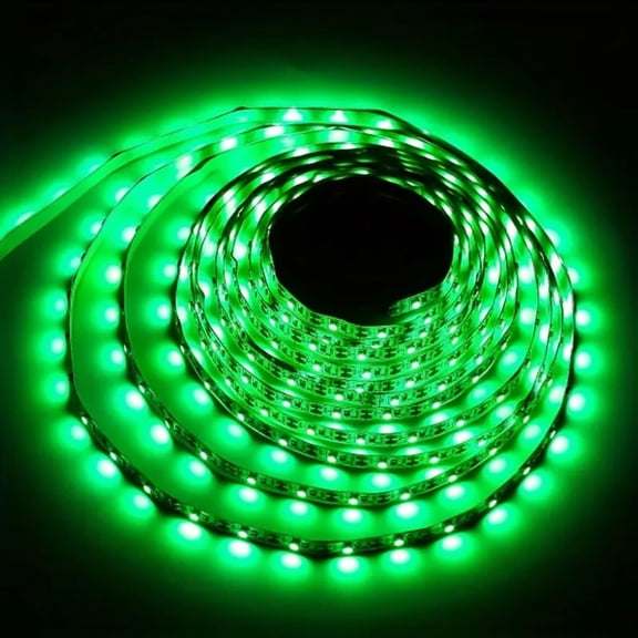 AHORA DECOR 5M LED Strip Light Waterproof Flexible LED Rope Light with 120 LEDs for Ceiling, Room, Home Décor, Festivals & DIY Projects (12V DC, Multipurpose Use) (Green)