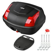 AHR 48L Motorcycle Tour Tail Box Scooter Trunk Storage Lock Carrier Case for Helmet