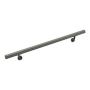Aluminum Handrail Direct AHR Aluminum Wall Handrail w/ Mounts (7' Length,Silver) USA Made