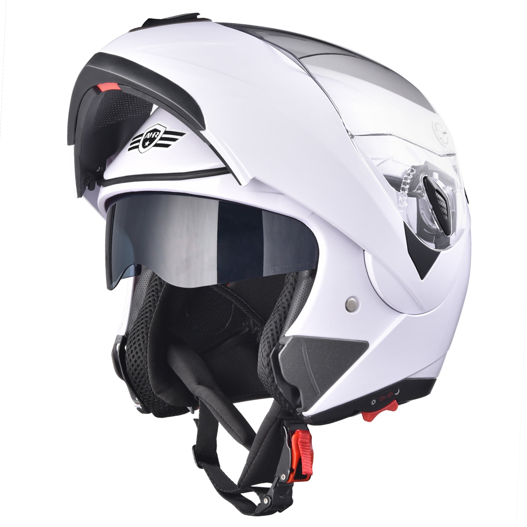 Bluetooth Motorcycle Helmet Flip Up Modular Moto Helmets With Tail DOT  Approval