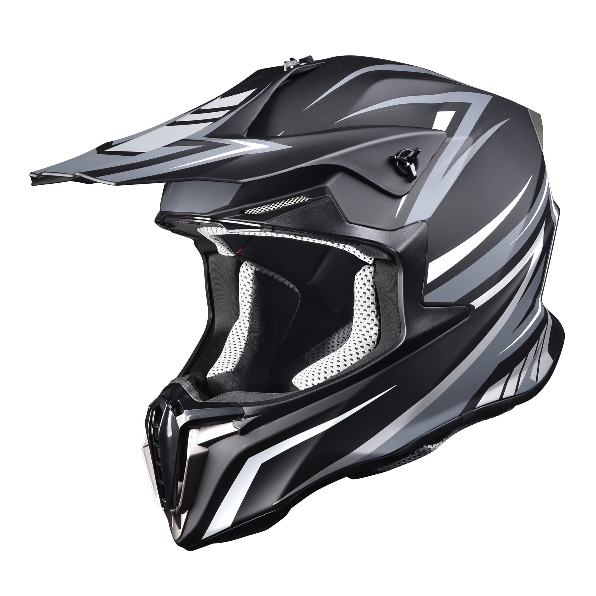 Grey dirt bike helmet sale