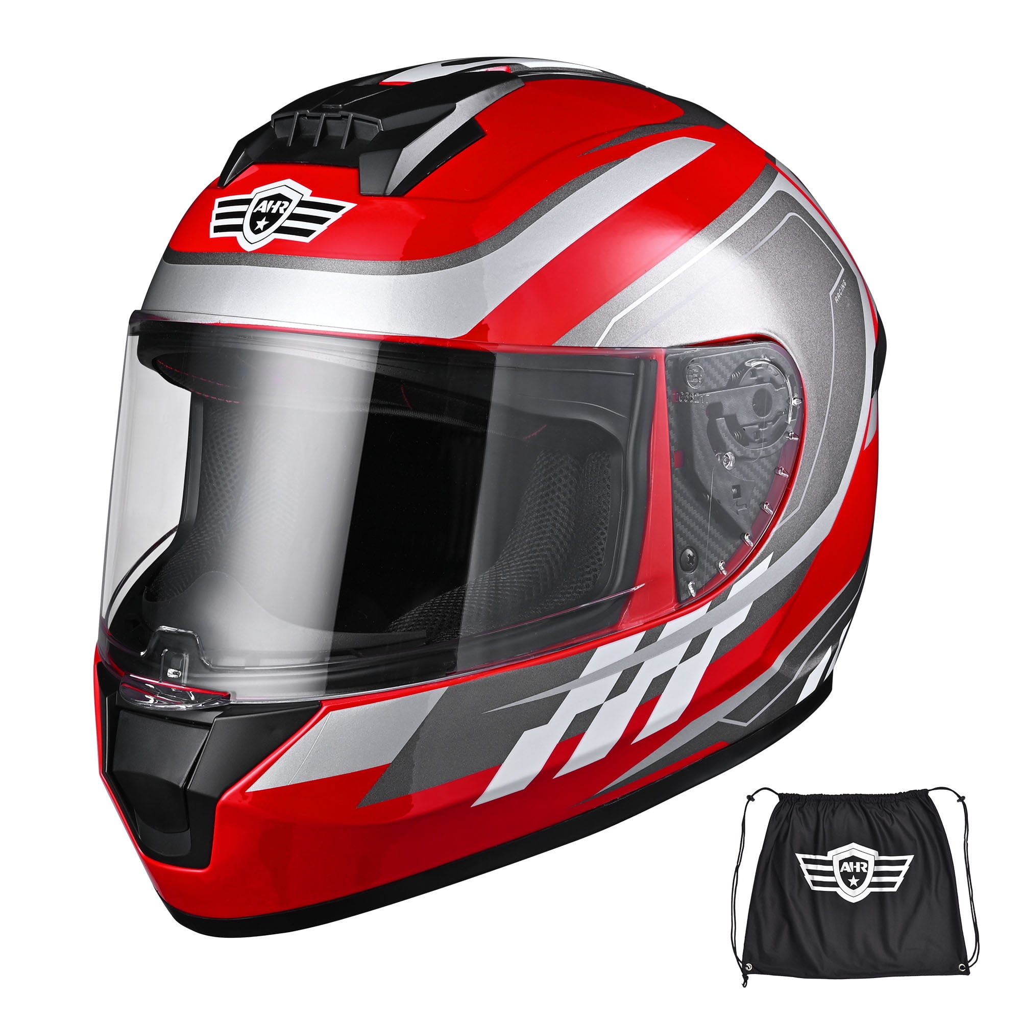 AHR RUN-F3 Full Face Motorcycle Helmet DOT Approved Street AHR RUN-F3 Full Face Motorcycle Helmet DOT Approved Street