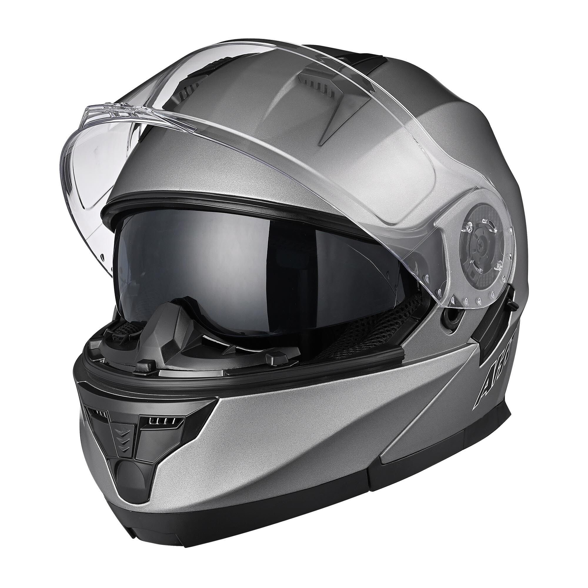 AHR RUN-M3 Modular Flip Up Helmet Full Face Dual Visor DOT Motorcycle Bike S