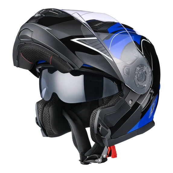 AHR RUN-M3 Modular Flip Up Helmet Full Face Dual Visor DOT Motorcycle Bike XXL