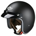thumbnail image 1 of AHR RUN-O5 Retro 3/4 Open Face Motorcycle Helmet DOT Visor Scooter Cruiser L, 1 of 10