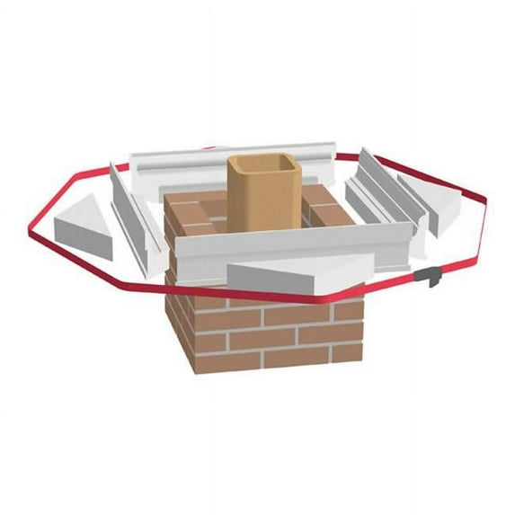 AHRENS CHIMNEY TECHNIQUE- INC. Victorian Crown Forms Kit - Case of 6 - 5 ft. x 4 ft.