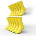 thumbnail image 1 of American Hospital Supply Nonslip Polyester Spandex Elastic Grippy Yellow XL Hospital Socks 6 Pairs, 1 of 7