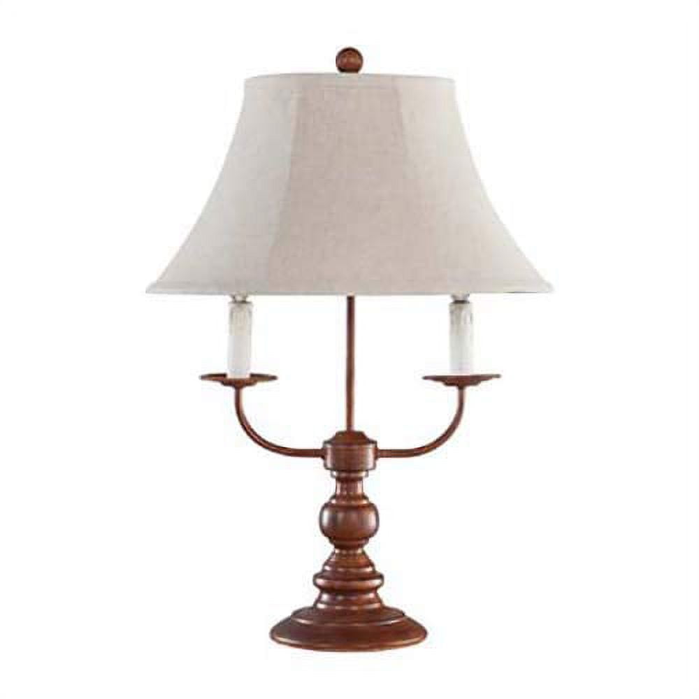 AHS Lighting L1458BNU2 Bayfield Brown Table Lamp, 26Inch, Natural
