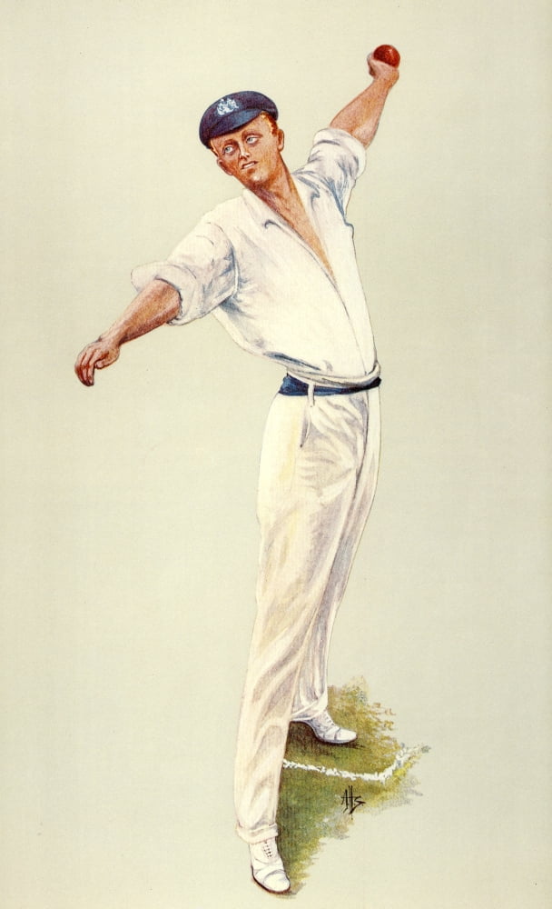 AHS Vanity Fair 1910 Colin Blythe (cricketer) Canvas Art - (24 x 36)