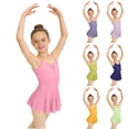 thumbnail image 1 of AHTJRT Ballet Leotards for Girls Dance Camisole Outfits Studio Gymnastics Outdoor Daily Wear Unitards Mint Green 7-8 Years, 1 of 10